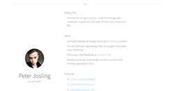 Desktop Screenshot of peterjosling.com